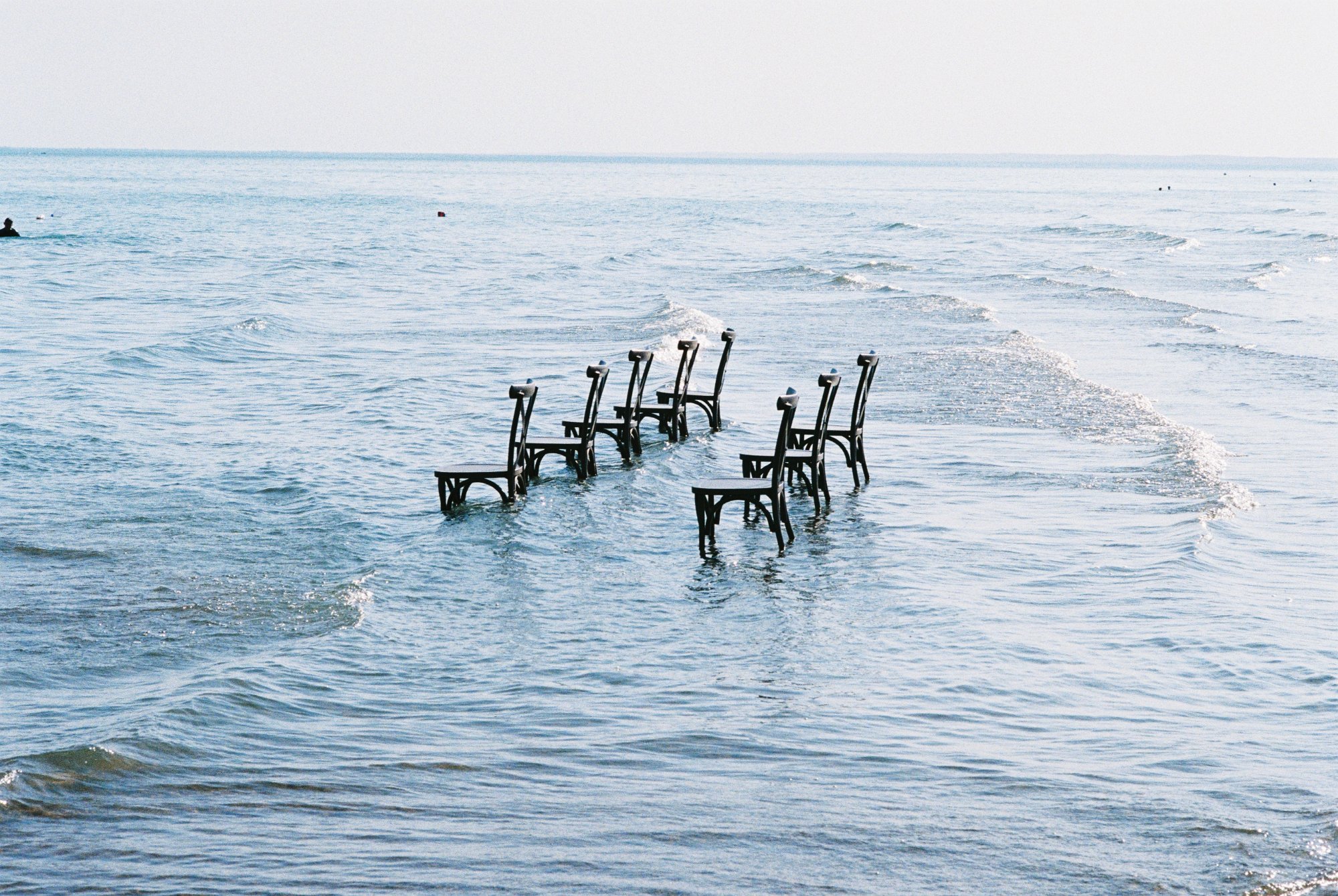 Chairs in the ocean